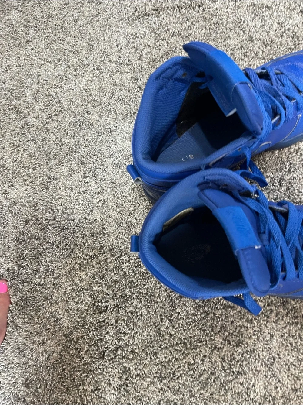 Nike Men's High-Top Sneakers in Blue - Picture 5 of 5